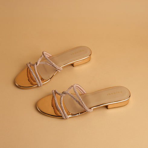Amber Embellished Flats